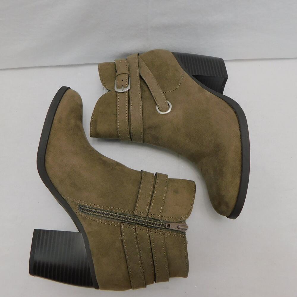 Style & Co. Women's Zolaa Faux Suede Taupe Ankle Boots Size 8 New Shoes - Picture 3 of 9